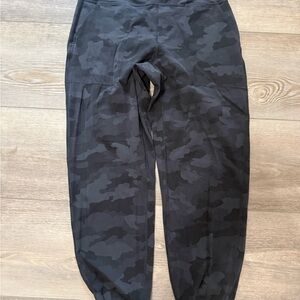 lululemon athletica Black Camo Track Pants